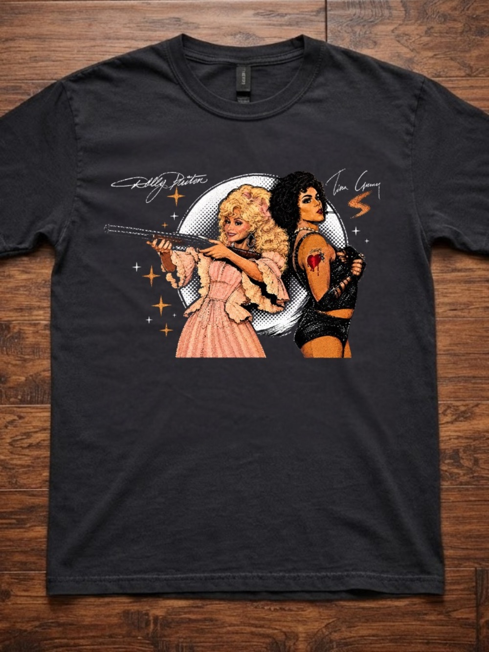 Dolly Parton & Tim Cury Memories Gildan Graphic T-shirt